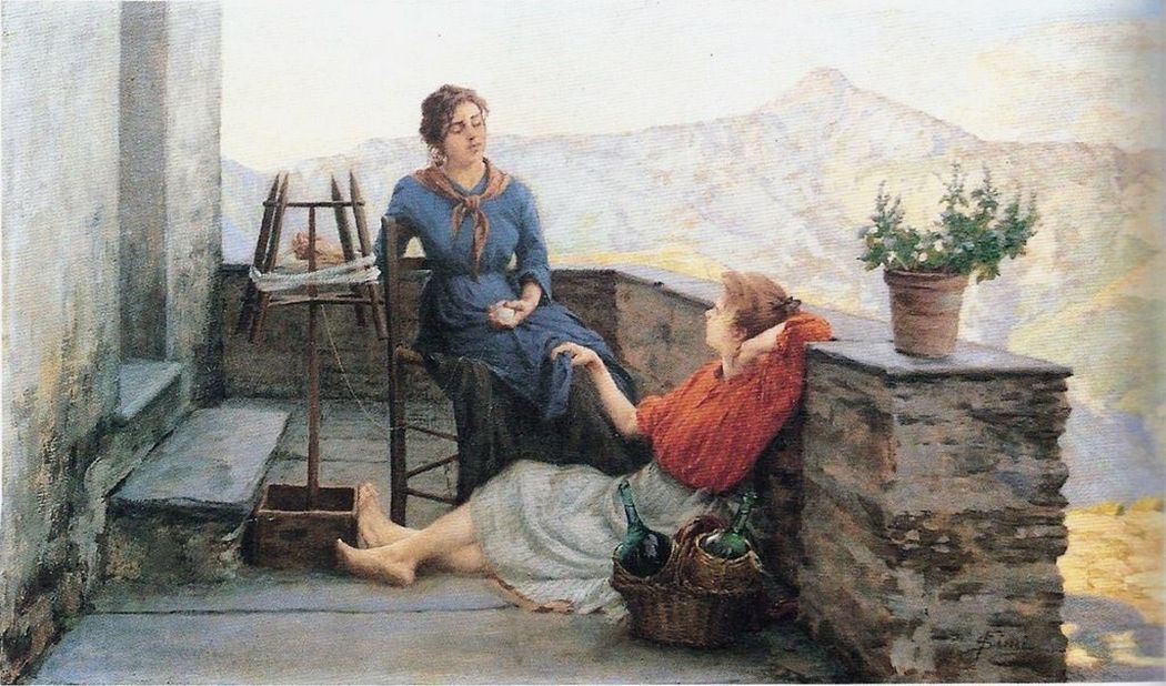 Filadelfo Simi, "A moment of rest".