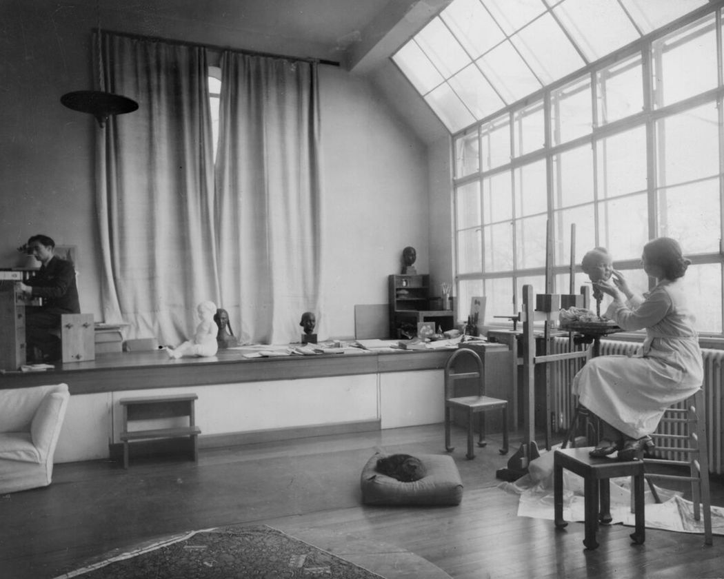 Dora Gordine in her studio Dora Gordine in her studio