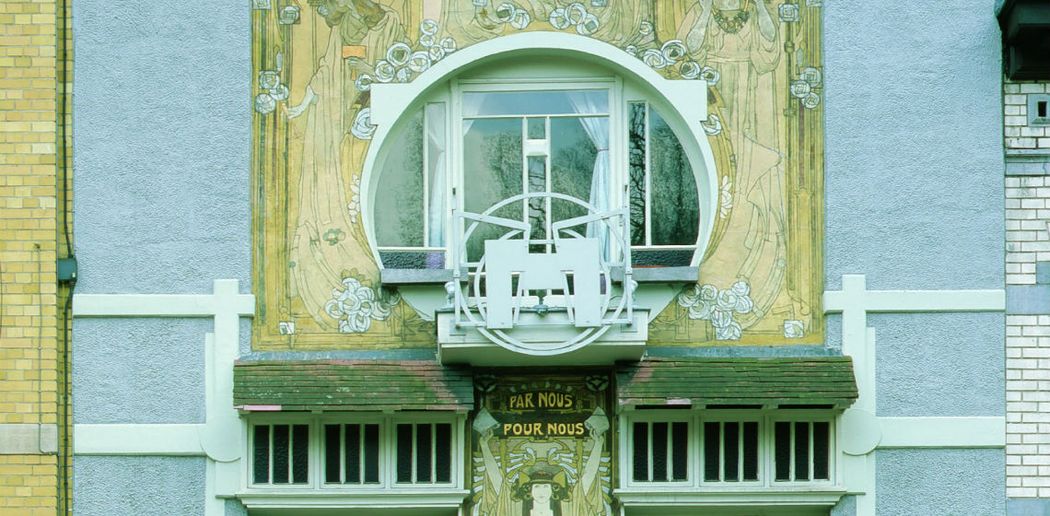 La Maison Cauchie, Brussels, frontage La Maison Cauchie, Brussels, frontage